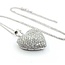 Pendant Heart Pave 1.50ctw Round Diamonds 28x23.5mm 18kw 17"" 224111001