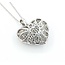 Pendant Heart Pave 1.50ctw Round Diamonds 28x23.5mm 18kw 17"" 224111001