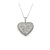 Pendant Heart Pave 1.50ctw Round Diamonds 28x23.5mm 18kw 17"" 224111001