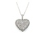 Pendant Heart Pave 1.50ctw Round Diamonds 28x23.5mm 18kw 17"" 224111001