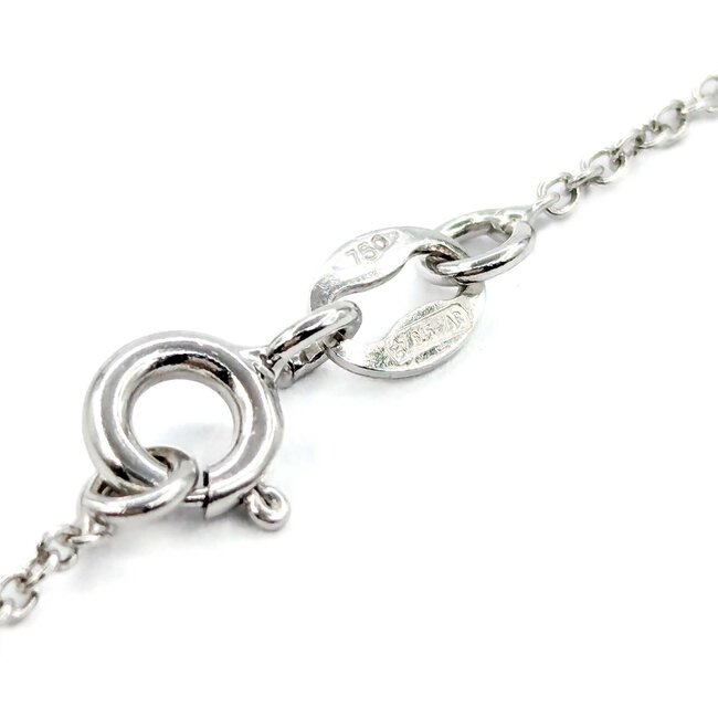 Pendant Heart Pave 1.50ctw Round Diamonds 28x23.5mm 18kw 17"" 224111001