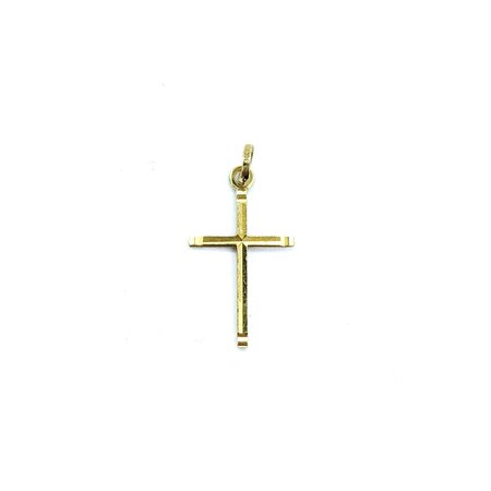 Pendant    Cross     .9x.5"" 14ky 124111500