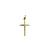 Pendant    Cross     .9x.5"" 14ky 124111500