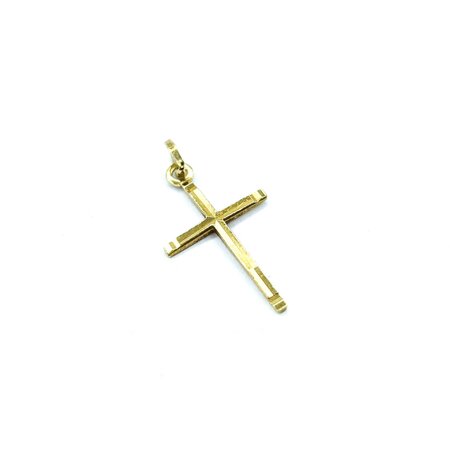 Pendant    Cross     .9x.5"" 14ky 124111500