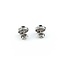 Earrings Stud 1.50ctw Sapphires Halo Filigree .08ctw Diamonds 14ky 224114163