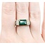 Ring Bar Set .96ctw Round Diamonds 2.68ct Emerald 18ky sz7 224110166