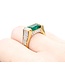 Ring Bar Set .96ctw Round Diamonds 2.68ct Emerald 18ky sz7 224110166