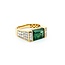 Ring Bar Set .96ctw Round Diamonds 2.68ct Emerald 18ky sz7 224110166