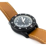  Watch Seiko 55 Fathom 42mm Stainless Steel Leather Strap Watch Only 224116615