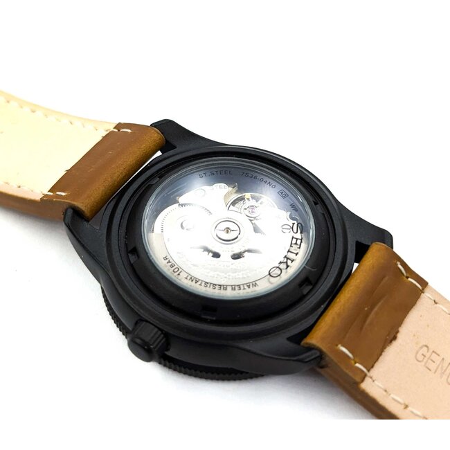 Watch Seiko 55 Fathom 42mm Stainless Steel Leather Strap Watch Only 224116615