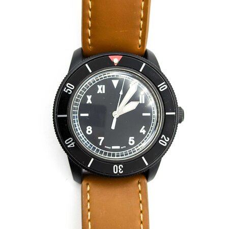 Watch Seiko 55 Fathom 42mm Stainless Steel Leather Strap Watch Only 224116615