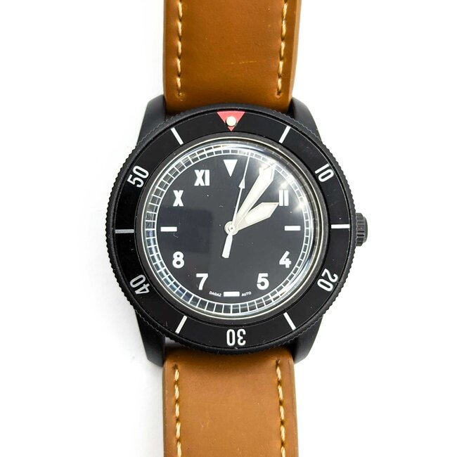 Watch Seiko 55 Fathom 42mm Stainless Steel Leather Strap Watch Only 224116615