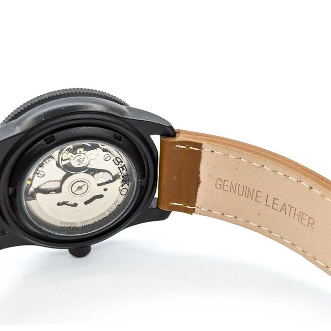 Watch Seiko 55 Fathom 42mm Stainless Steel Leather Strap Watch Only 224116615