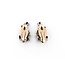 Earrings 5.00ctw Oval Sapphire Mid Century .20ctw White Sapphires 25x14mm 10ky 224114453