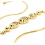 Necklace Diamond Fashion 1.56ctw Round Diamonds Choker 14ky 16.5" 2.4mm 124112002