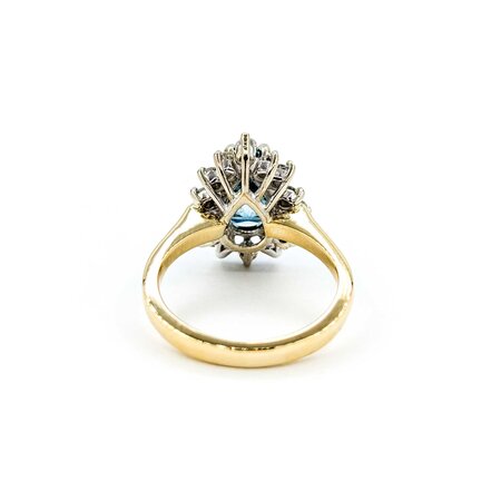 Ring 2.76ct Pear Diamond Halo .52ctw Diamonds 14ky sz5.5 224110012