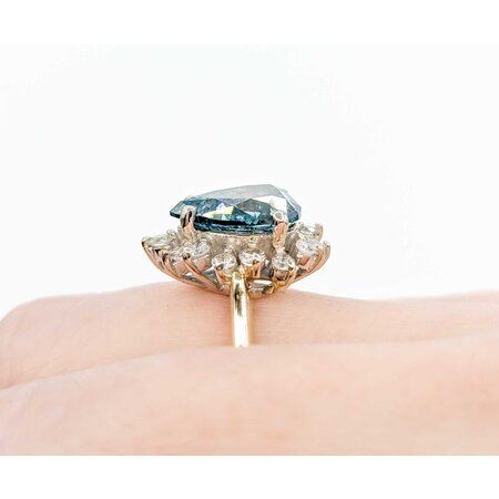 Ring 2.76ct Pear Diamond Halo .52ctw Diamonds 14ky sz5.5 224110012