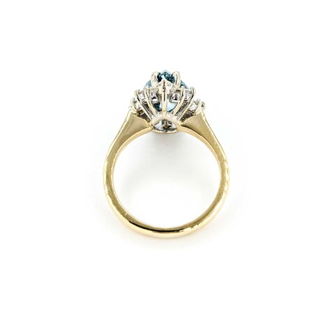 Ring 2.76ct Pear Diamond Halo .52ctw Diamonds 14ky sz5.5 224110012