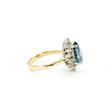Ring 2.76ct Pear Diamond Halo .52ctw Diamonds 14ky sz5.5 224110012