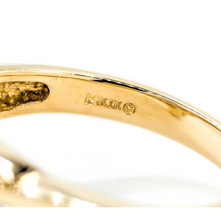 Ring Engagement .75ctw Marquise & Round Diamonds 14ky sz6.5 124110302