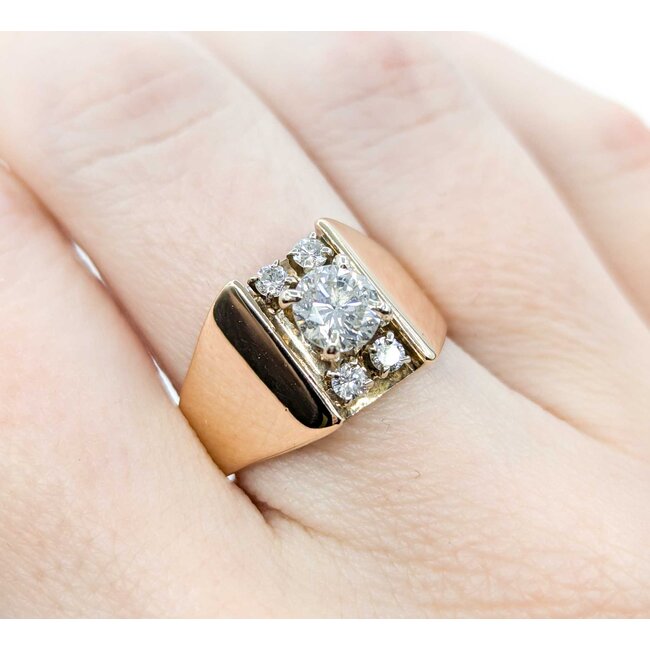 Ring Engagement .70ct Round Diamond .12ctw Diamonds 14ky sz7 224110307