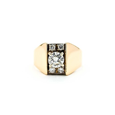 Ring Engagement .70ct Round Diamond .12ctw Diamonds 14ky sz7 224110307