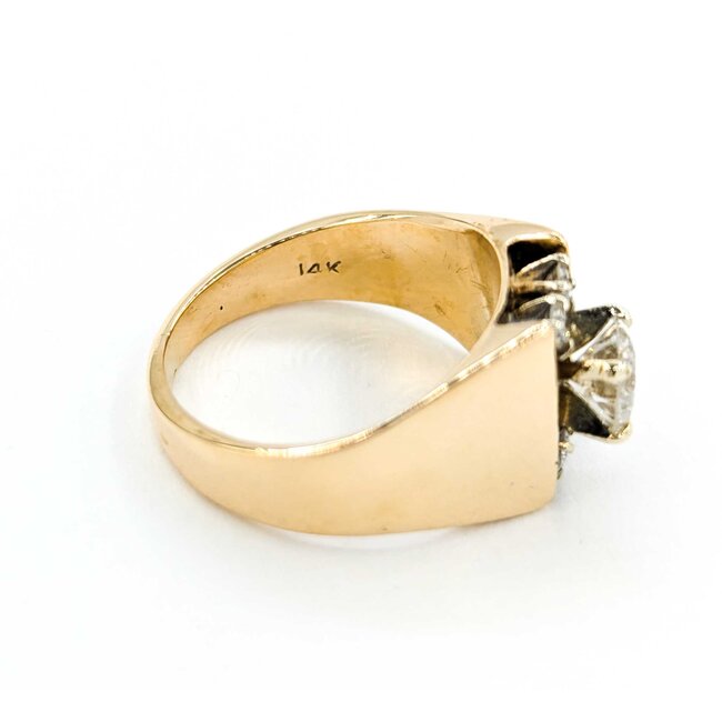 Ring Engagement .70ct Round Diamond .12ctw Diamonds 14ky sz7 224110307