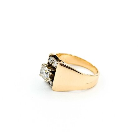 Ring Engagement .70ct Round Diamond .12ctw Diamonds 14ky sz7 224110307