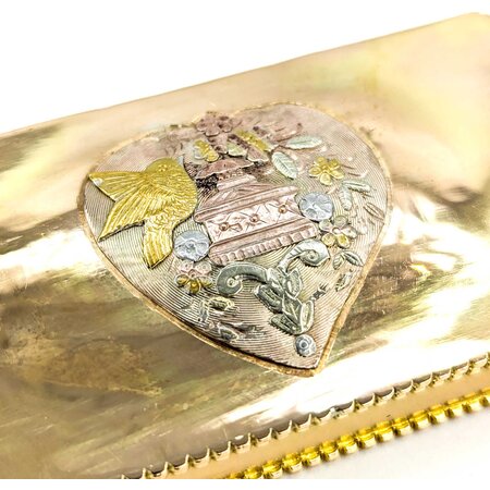 Trinket Box 18ky Bird/Garden Motif 79x43mm 224113755