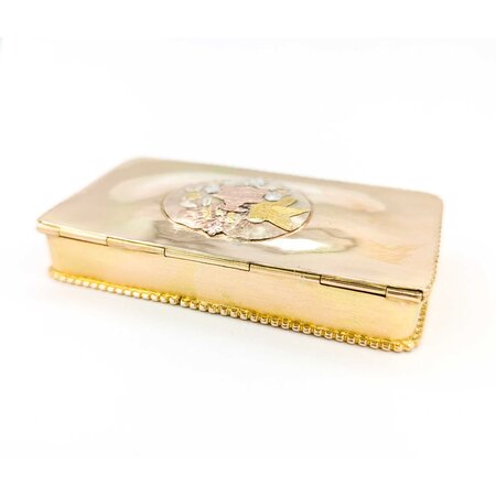 Trinket Box 18ky Bird/Garden Motif 79x43mm 224113755