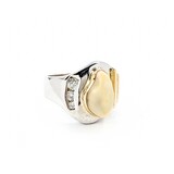  Ring Elk Tooth .50ctw Round Diamonds 14ktt sz12 224110197