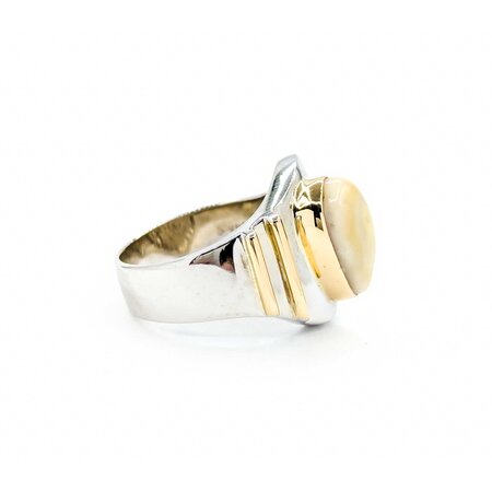 Ring Elk Tooth .50ctw Round Diamonds 14ktt sz12 224110197