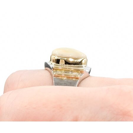 Ring Elk Tooth .50ctw Round Diamonds 14ktt sz12 224110197