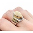 Ring Elk Tooth .50ctw Round Diamonds 14ktt sz12 224110197