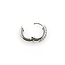 Earrings .50ctw Round Diamonds Huggie Hoop .55x.15"mm 14kw 124114007
