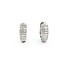 Earrings .50ctw Round Diamonds Huggie Hoop .55x.15"mm 14kw 124114007