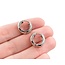 Earrings .50ctw Round Diamonds Huggie Hoop .55x.15"mm 14kw 124114007