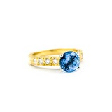  Ring Scott Kay .24ctw Round Diamonds 1.70ct Topaz 18ky/Platinum sz6.5 224110177