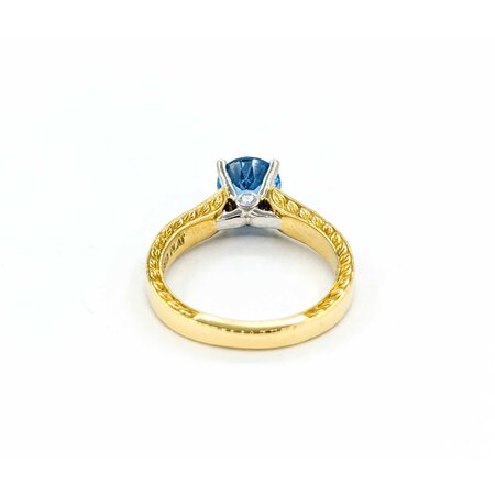 Ring Scott Kay .24ctw Round Diamonds 1.70ct Topaz 18ky/Platinum sz6.5 224110177