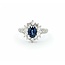 Ring 1.25ctw Round, Princess & Marquise Diamonds 1.02ct Sapphire 18kw sz6 124110163
