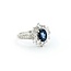 Ring 1.25ctw Round, Princess & Marquise Diamonds 1.02ct Sapphire 18kw sz6 124110163