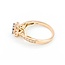 Ring Engagement .58ctw Princess & Round Diamonds 14kr sz7 124110303