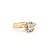 Ring Engagement .58ctw Princess & Round Diamonds 14kr sz7 124110303