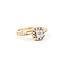 Ring Engagement .58ctw Princess & Round Diamonds 14kr sz7 124110303