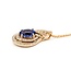 Pendant .55ctw Round Diamonds 2.61ct Purple Tanzanite 1x.55" 14kr 16-18" 124111257