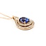 Pendant .55ctw Round Diamonds 2.61ct Purple Tanzanite 1x.55" 14kr 16-18" 124111257