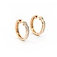 Earrings 1.00ctw Princess Diamonds Hoop Channel Set .75x.1" 14kr 124114010