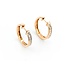Earrings 1.00ctw Princess Diamonds Hoop Channel Set .75x.1" 14kr 124114010