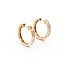 Earrings 1.00ctw Princess Diamonds Hoop Channel Set .75x.1" 14kr 124114010