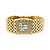 Watch Croton Quartz .15ctw Round Diamonds 20mm 14ky 6.25" Watch Only 224116002